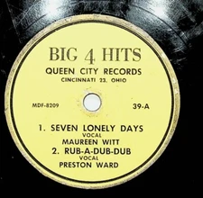 1953 Maureen Witt Seven Lonely Days Spanish Fire Ball Big 4 Hits 78 Record