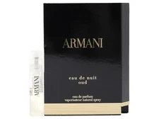 GIORGIO ARMANI EAU DE NUIT OUD EDP 1.5ml .05oz x 1 COLOGNE SPRAY SAMPLE VIAL