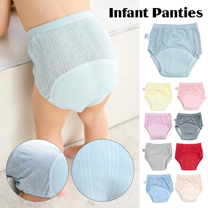 Pañales cortos reutilizables de algodón para bebés recién nacidos 1 pieza pañal de tela bragas infantiles Foto 2 de 4