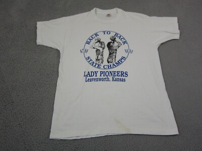 Vintage 80s Basketball Shirt Mens Extra Large XL White Made in USA Champs 2A
