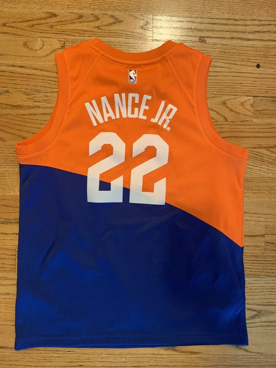 Cleveland Cavaliers Larry Nance Jr. Orange Blue Jersey Youth Large