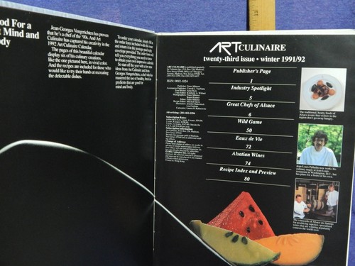 Art Culinaire No. 23 (Hardcover, 1991-'92) International Magazine in Good Taste - Imagen 5 de 8