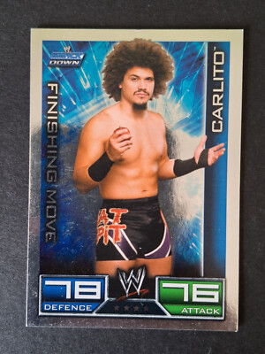 Carlito Finishing Move Smack Down Carte Topps Slam Attax 2008 Catch