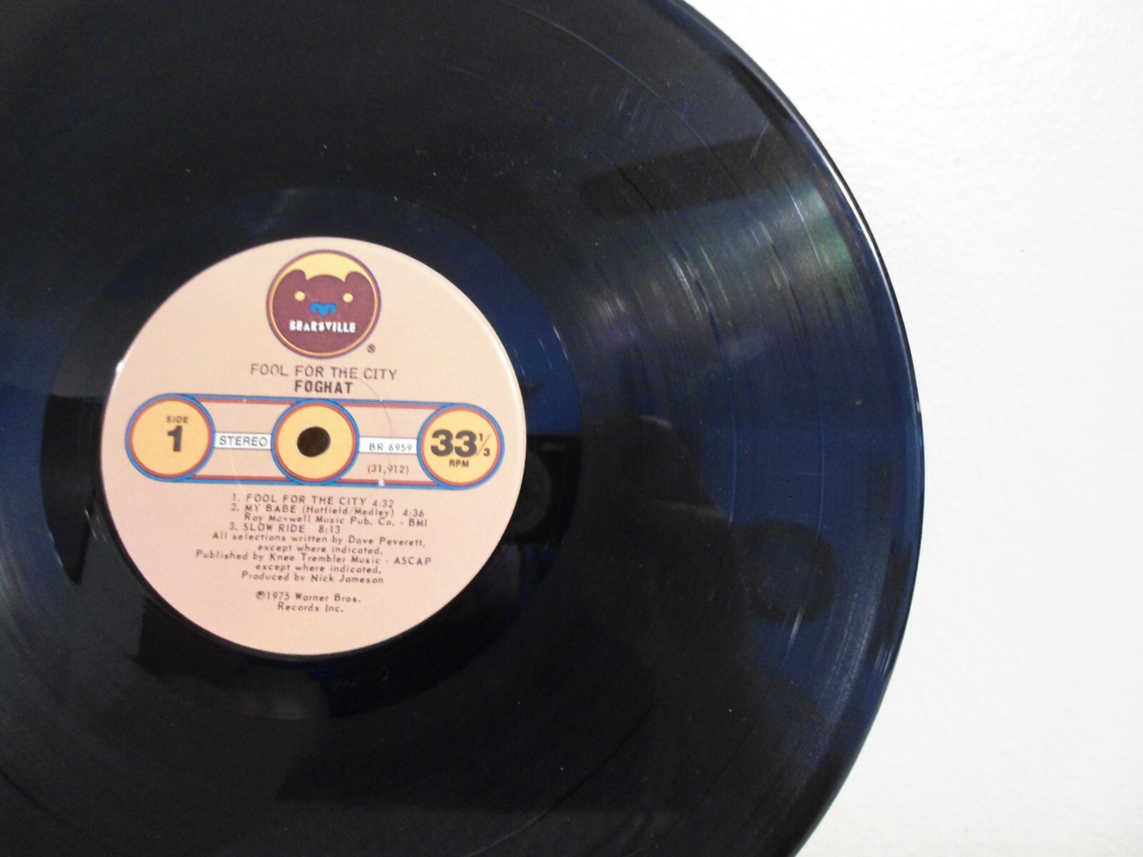 Foghat LP Fool For The City 1975 Hard Rock 1st Pressing Original! Slow ...