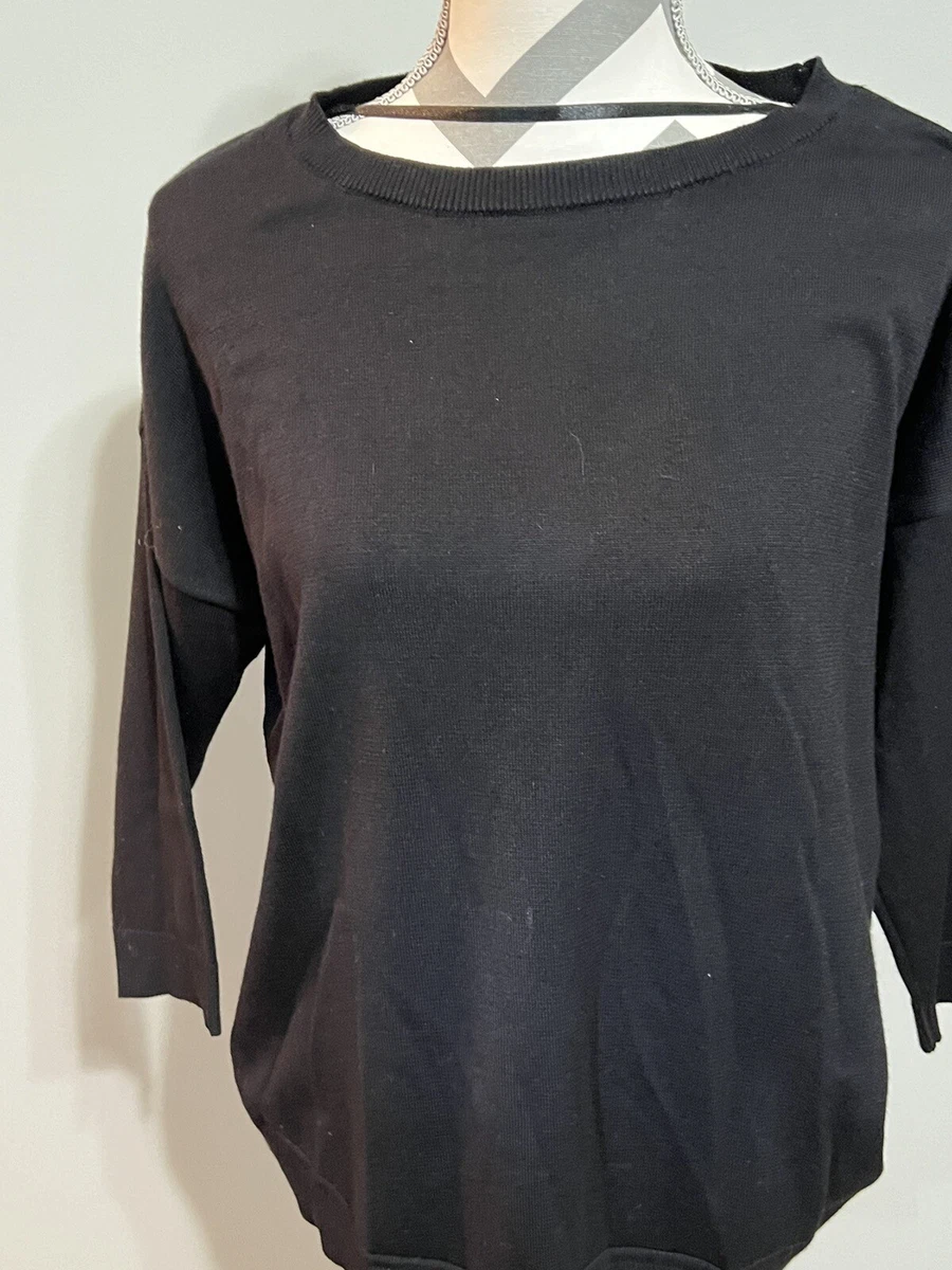 Cable and gauge black sweater sale