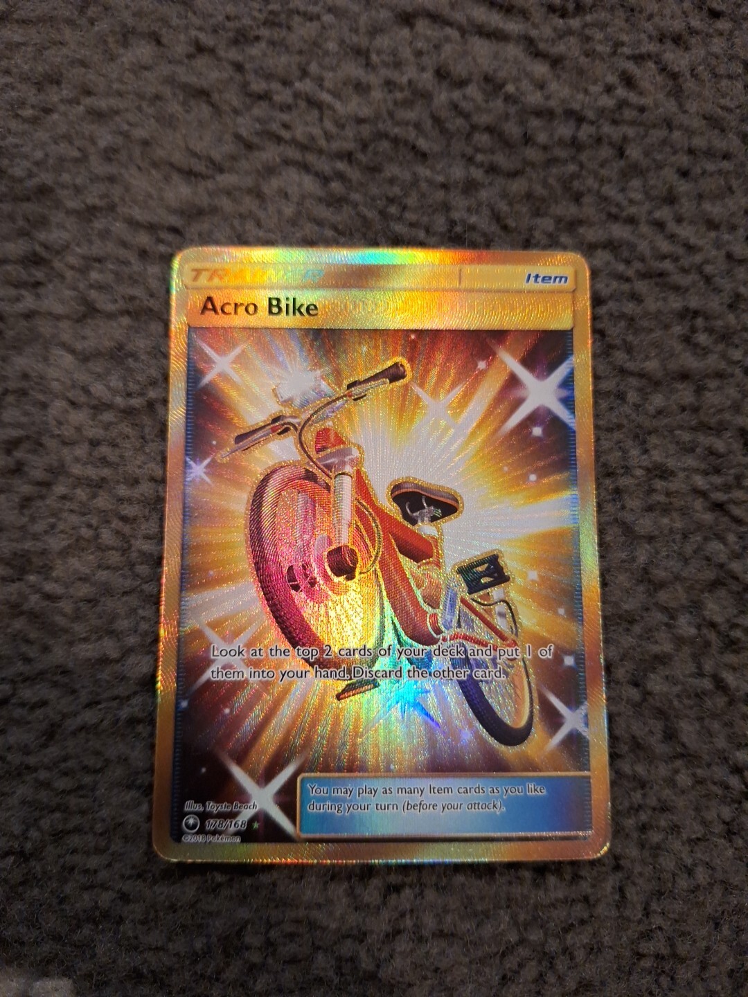 Pokémon TCG Acro Bike Celestial Storm 178/168 Holo Secret