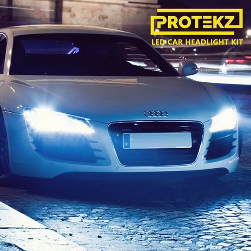 9005/HB3/H10 LED Headlight Bulbs Kit 60W 7200LM 6000K Cool White IP68 Waterproof - Video 1 of 1