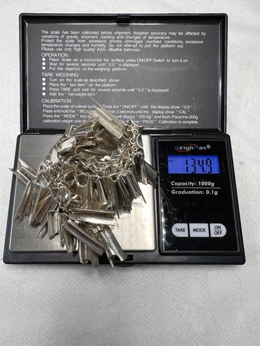 Schwere Taxco konkave Gliederkette Modernist Sterlingsilber 134 Gramm (NN1614) - Bild 8 von 8