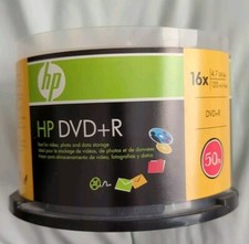 HP HEWLETT PACKARD DVD R 16x 4.7GB 120 MIN. DVD Media Disc 50 Pack Open Box