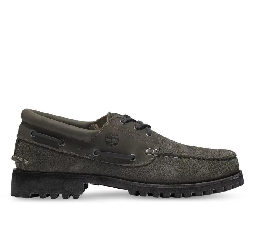 TIMBERLAND MEN S AUTHENTIC 3 EYE CLASSIC BOAT MD GREY FULL GRAIN
