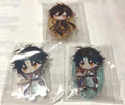 Genshin Impact Sweets Paradise Acrylic Keychain Acrylic Stand Zhongli Xiao