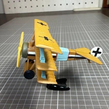 Fokker Dr.I WWI German Tri-Plane Toy Miniature & Rare Color, Biplane Model, Used