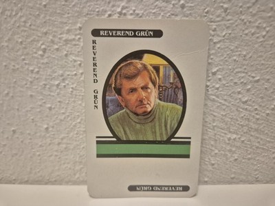 Cluedo Das klassische Detektiv-Spiel 1992 Ersatzteile: Karte Reverend Grün