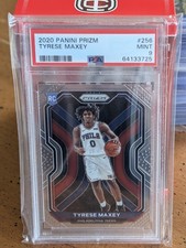 2020-21 Panini Prizm #256 Tyrese Maxey RC Philadelphia 76ers True Rookie Card. rookie card picture