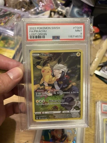 2022 Pokemon Sword & Shield Lost Origin #TG05 FA/Pikachu Lost Origin PSA 9