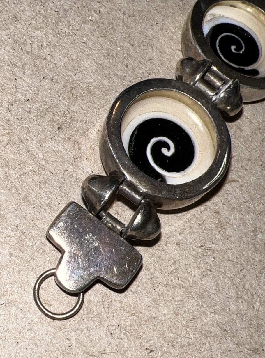 Silpada Boho Jewelry Shiva Shell Bracelet Added LOOK EUC 925 Sterling Silver LOT image 3