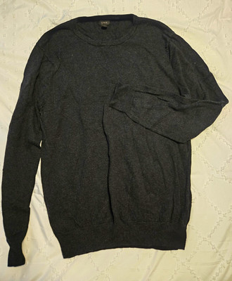 J.Crew Men's Crewneck Sweater Size Small Charcoal Gray Cashmere NWOT