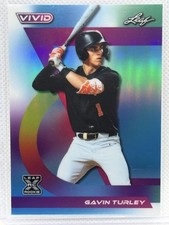 2024 Leaf Vivid #89 Gavin Turley Base Prismatic Teal #/1