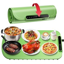 Warming Mat for Food, Upgraded Fast-Heating Electric Warming Tray with 7 Temp...