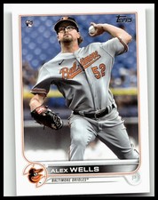 2022 Topps #118 Alex Wells Baltimore Orioles Rookie