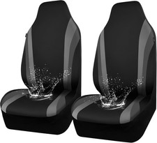 AquaShield Neoprene Waterproof Car Seat Covers for Black and Gray
