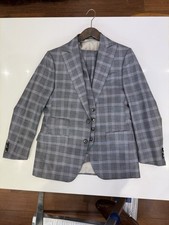 Men’s Bespoke 3 Piece Suit Made In Italy 36 Short