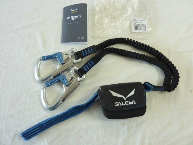Salewa SET VIA FERRATA ERGO ZIP PREMIUM ATTAC (BLACK/BLUE) Expiry Aug 2030