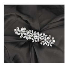 Barrettes for Women,with Flower bloom appearance,embedded Rhinestone and