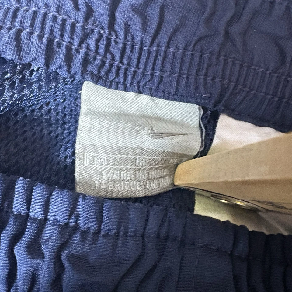 Pantalones Nike De Colección Para Hombre Medianos Azul Naranja Cortavientos Pista Calentamiento Años 90 Y2K Foto 4 de 4