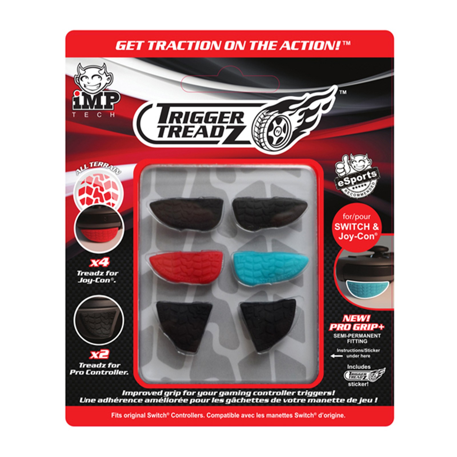 'Trigger Treadz' Joy Con Trigger Grips - 6 Pack for for Nintendo Switch