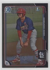 2015 Bowman Chrome Prospects Asia Exclusive Black Refractor Edmundo Sosa 0e2x