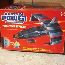 Mattel Captain Power Phantom Striker Aircraft Vehicle Vintage 1988 MPN 4154