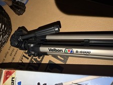 Velbon S-6000 Tripod 3-Way Fluid Panhead Quick Release for Camera/Camcorder