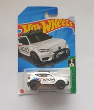 Volvo XC40 Recharge  White *** Hot Wheels Green Speed Long Card 1:64