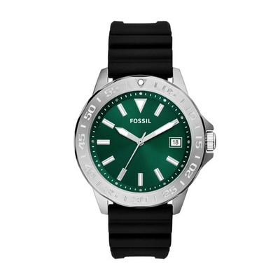 Herrenuhr FOSSIL BANNON BQ2783 Silikon Schwarz Grun