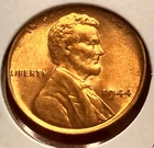 1944-P Lincoln Wheat Cent Penny GEM RD BU From an Original Bank Roll