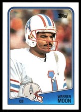 Warren Moon 1988 Topps #103 Houston Oilers NFL READ FREE SHIPPING AutographDen