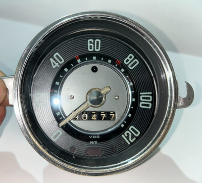 VW Käfer Tacho Ovali Glasnadeltacho VDO 120Km 6/56