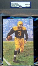 Tony Canadeo Gem Mint 10 PSA DNA Signed Goal Line Art Card GLAC Autographed