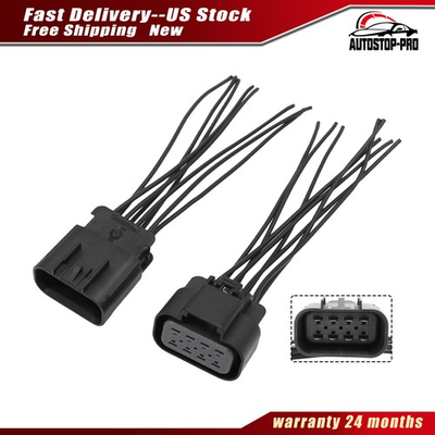 #ad #ad Front Headlights Connector Fits For Chevrolet Silverado 07 15 22853027 22853028 $21.37