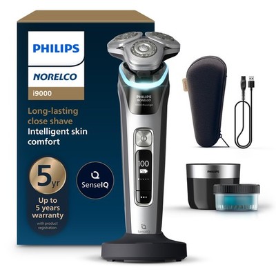 Philips Norelco Shaver i9000 Prestige, Wet & Dry Electric Shaver, Dark Slate ...