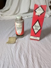 Vtg Hoffco Liquid Shoe Dressing Advertising Bone Color - Glass Bottle