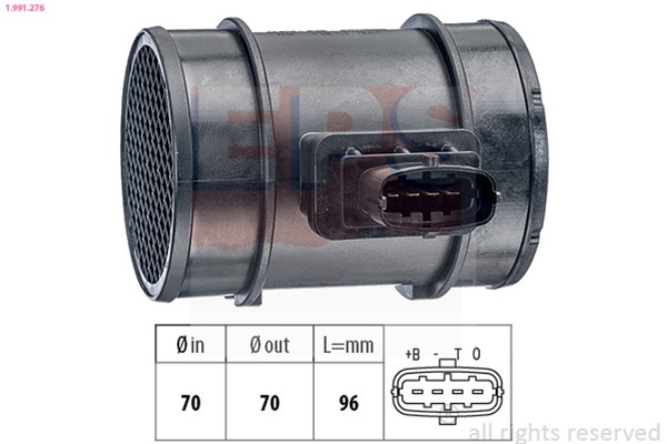 EPS Luftmassenmesser 1.991.276 FüR Opel A04 Signum GTC L70 Astra Mit GehäUse L07-image