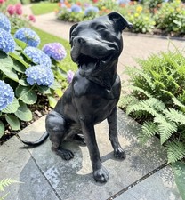 staffordshire bull terrier statue, BY ICONICCASTS ,great 4homegarden