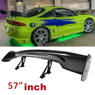 Rear Trunk Spoiler Lip Wing Carbon Fiber Look Upper For Mitsubishi Eclipse Coupe