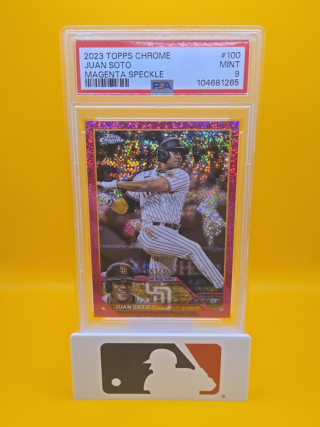 2023 Topps Chrome - Juan Soto #100 Magenta Speckle Refractor /350