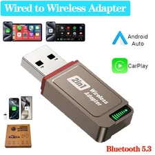USB Auto Wireless CarPlay Adapter For iPhone Apple Wireless Dongle Plug＆Play US