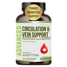 Best Blood Circulation Supplements and Vein Support-Blood Flow, Leg Circulation.