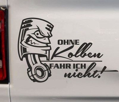 AUFKLEBER Auto Tattoo DUB FUN Car Fahr Verbrenner - ohne Kolben ohne MICH 183