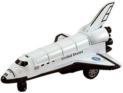 Kinfun NASA Space Shuttle, 5 Inch, Die Cast Metal Pullback Action Toy Model